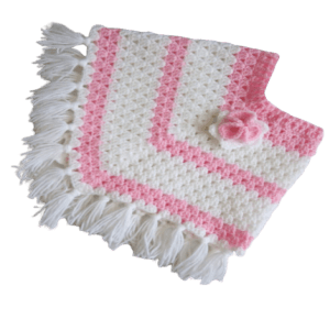 Pretty pink poncho for baby girl,crochet poncho for babies, winter clothes for babies, winter outdoor wear