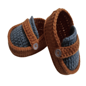 crochet babyboy shoes/crochet loafer booties for little boy