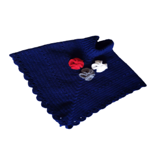 Crochet winter wears for little kids/ baby poncho with flower petals