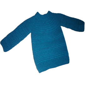 Crochet baby pullover sweater/unisex crocheted baby sweater