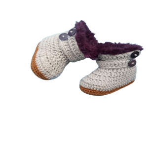 Unique handmade crochet unisex baby booties